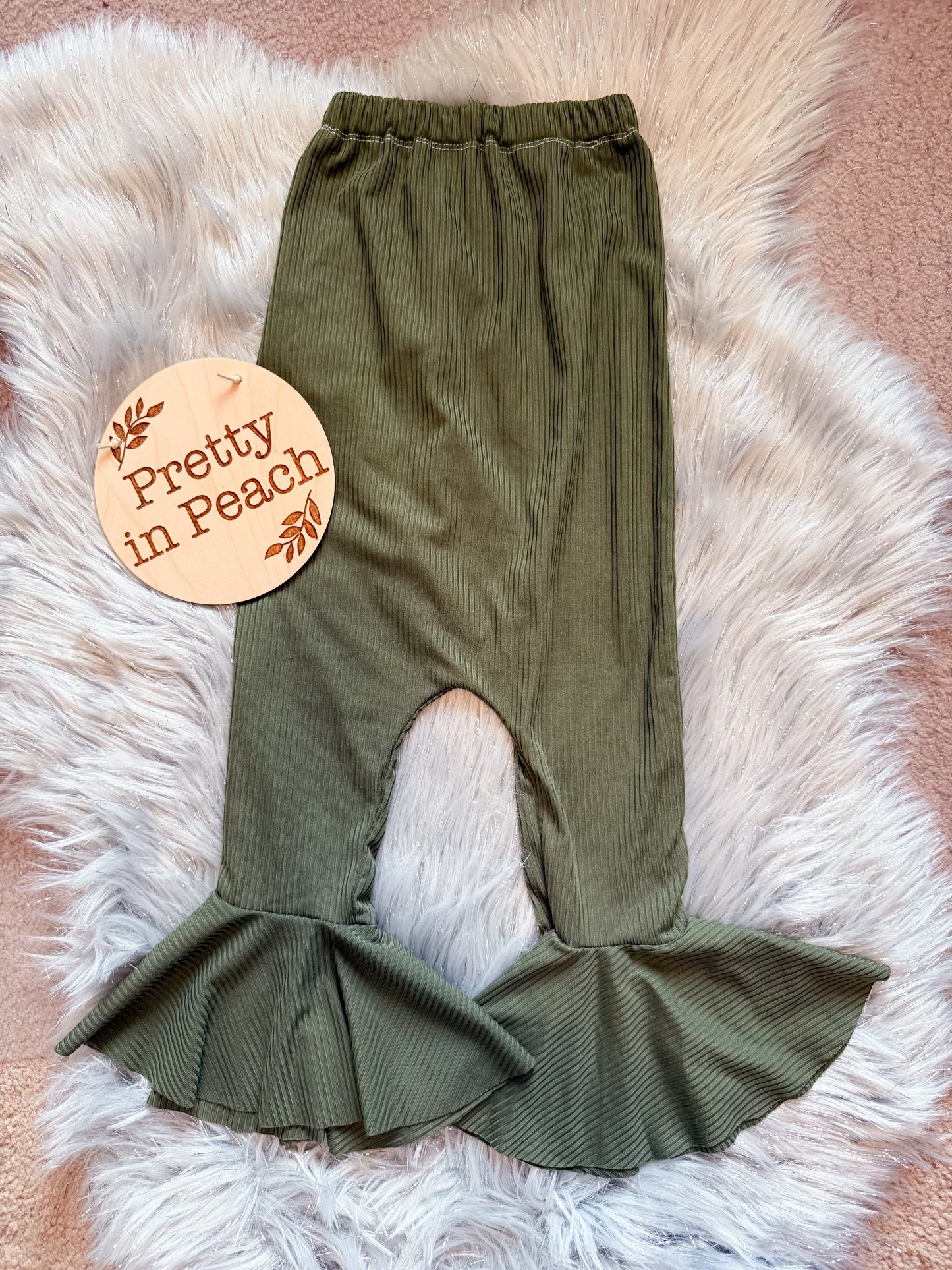 RTS 18/24 Olive Strapless romper