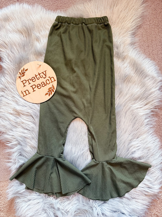 RTS 18/24 Olive Strapless romper