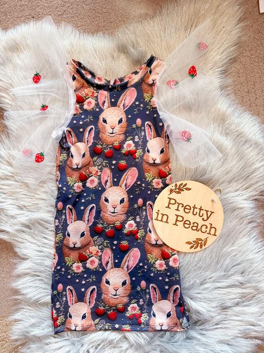 RTS 4T Strawberry Dress