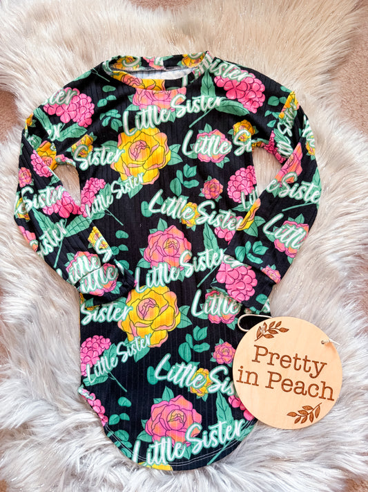 RTS 3/4 T Little Sis Dress